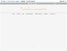 Tablet Screenshot of natalialondono.com